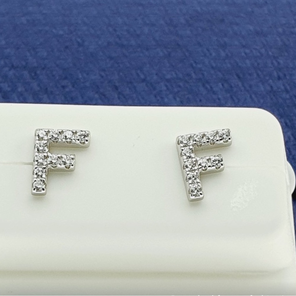 "#925 Sterling Silver CZ Stud Earrings for Women/Girl, US925P1071